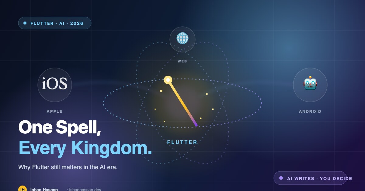 One Spell Every Kingdom: Flutter still matters in the AI era, by Ishaq Hassan